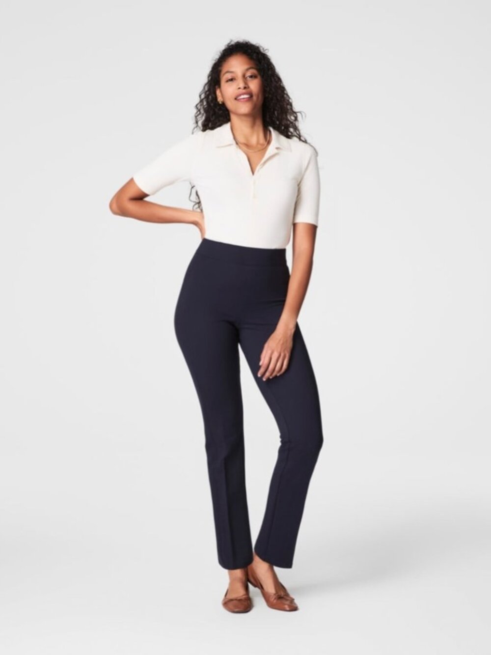 Spanx SPANXsmooth Perfect Fit Ponte Slim Straight Pant Size L